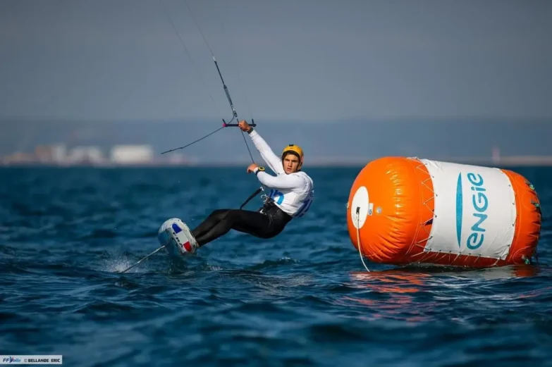 Mathéo Coguiec vice champion de France kitefoil